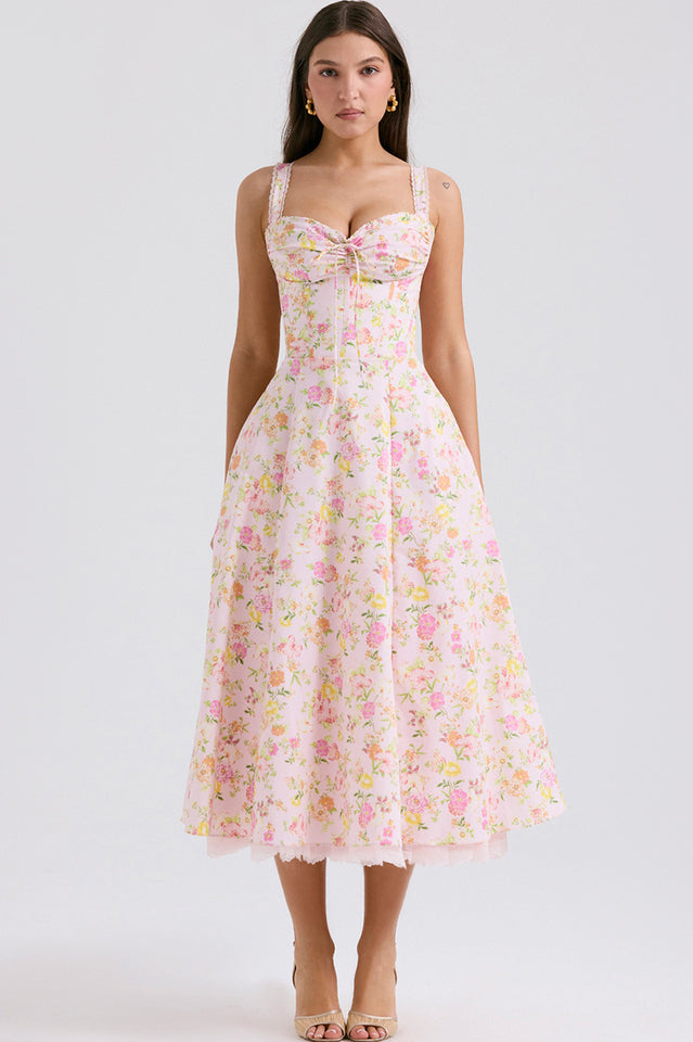 Rosalee Print Cotton Sundress