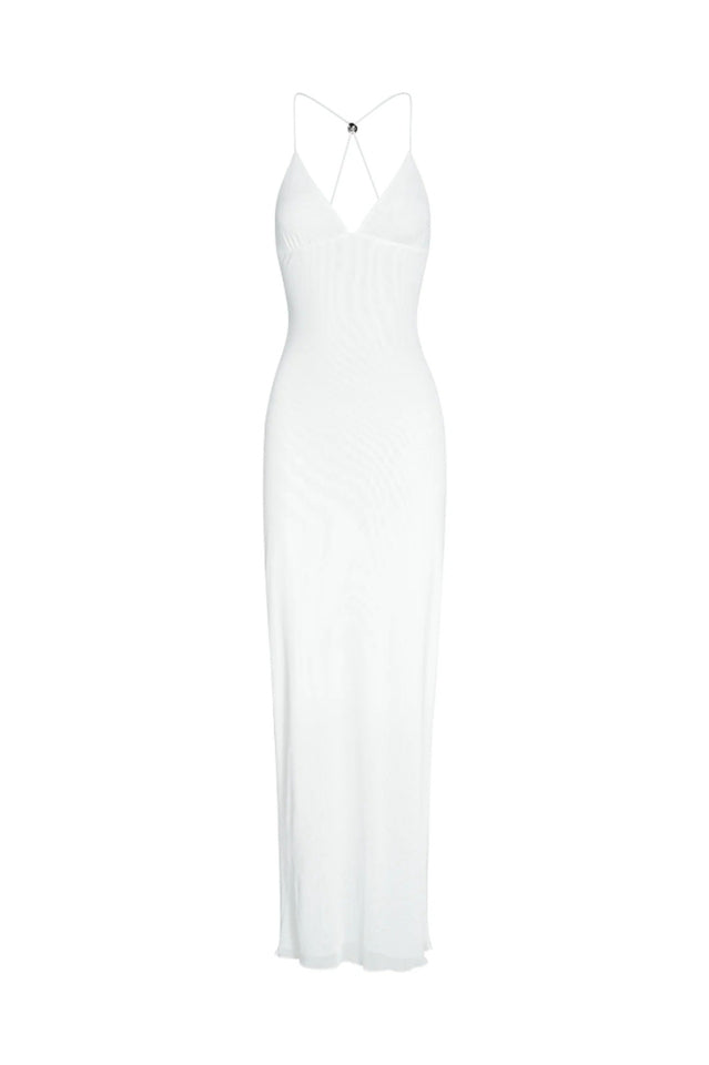 Butterfly Backless Midi Dress