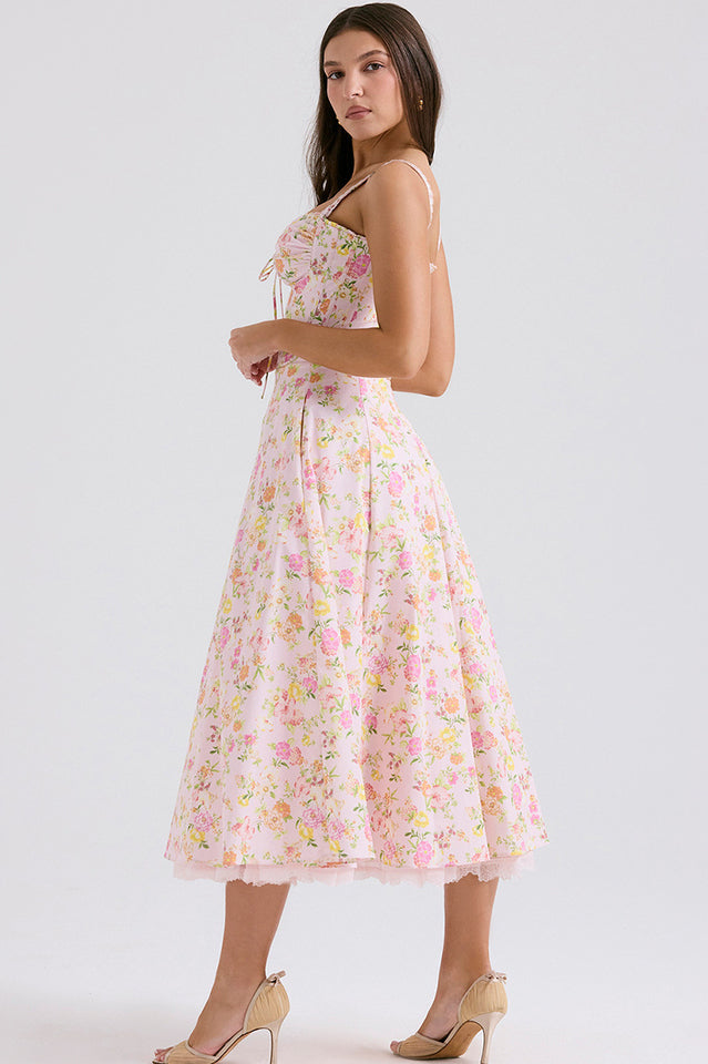 Rosalee Print Cotton Sundress