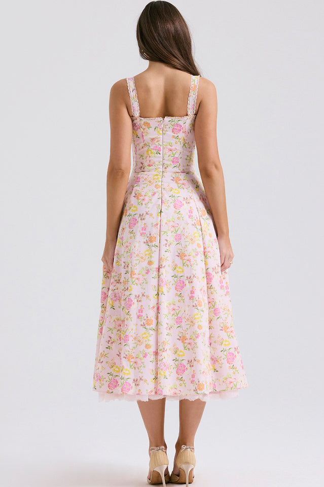 Rosalee Print Cotton Sundress