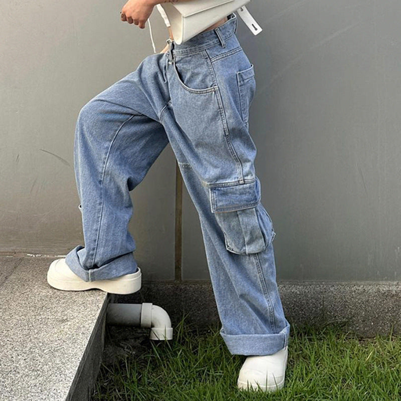 Ultility Blues Baggy Cargo Jeans