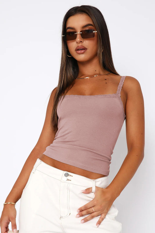 Solid Square Neck Top