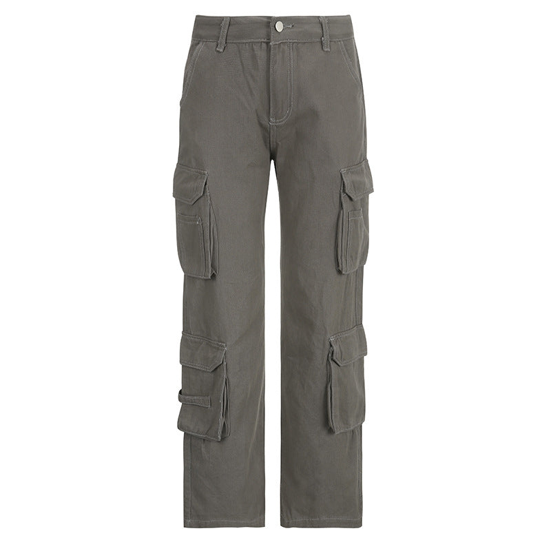 Patch Pocket Vintage Baggy Cargo Jeans