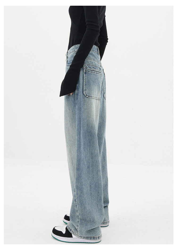 Light Blue Wash Baggy Boyfriend Jeans