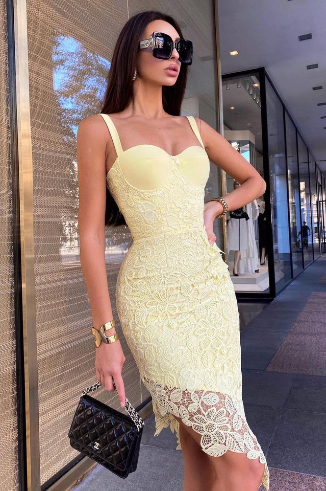 Secret Love Lace Bandage Bustier Dress