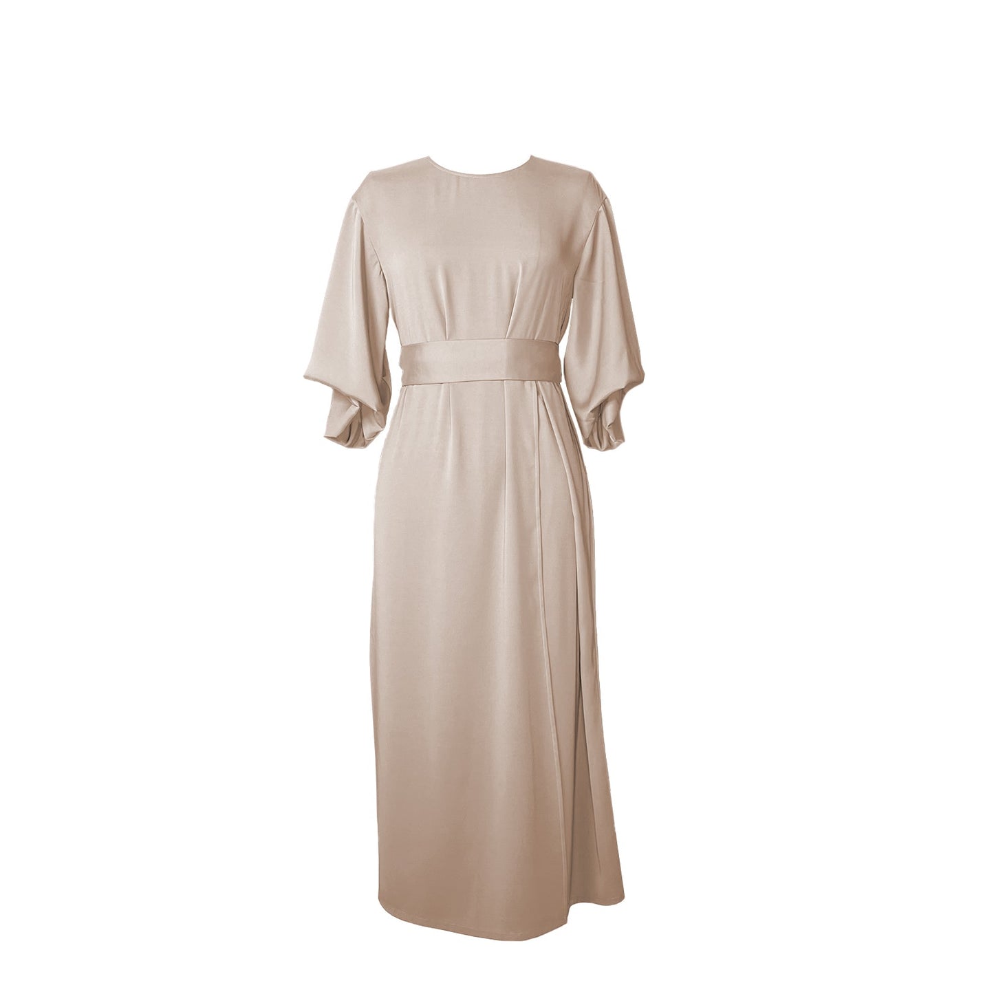 Elegant dress with balloon sleeves
