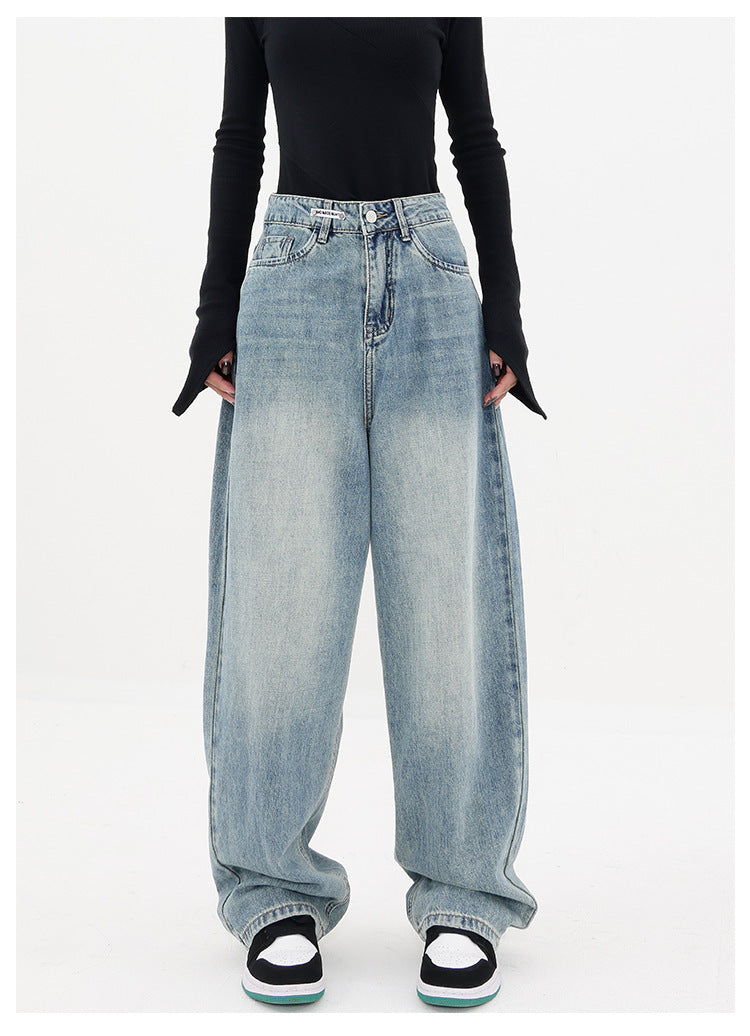 Light Blue Wash Baggy Boyfriend Jeans