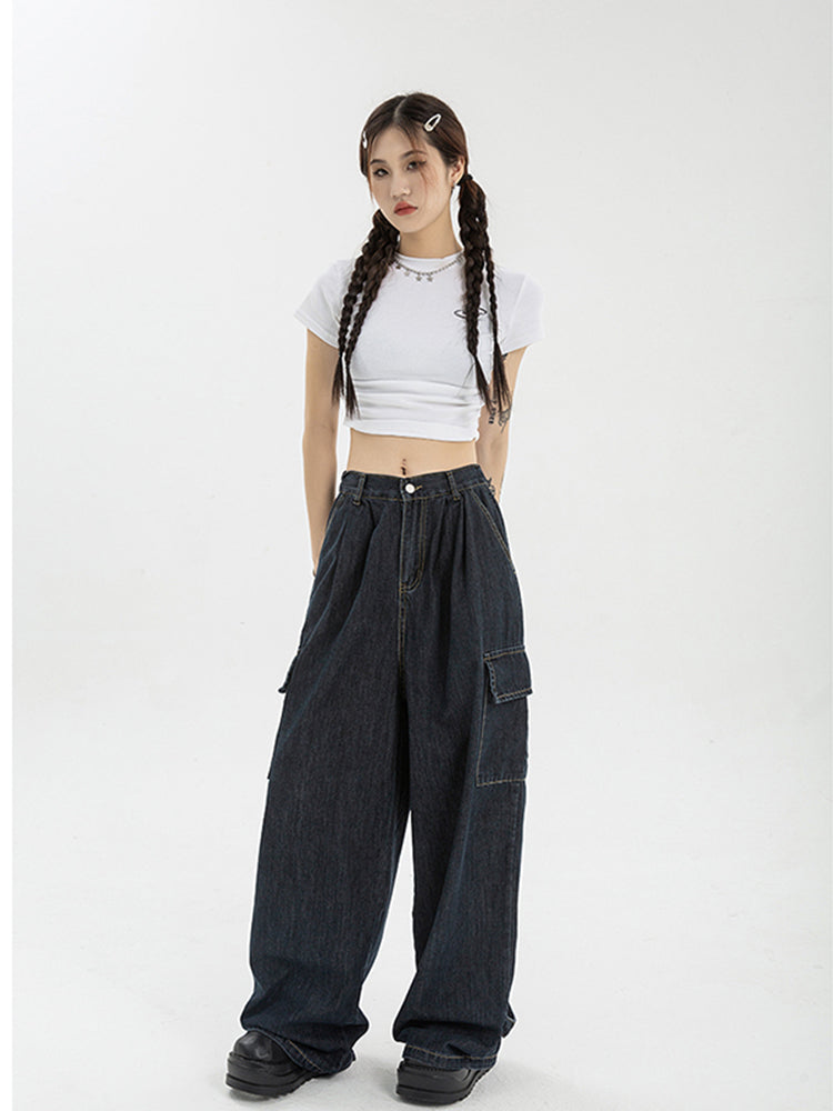 Vintage Punk Baggy Cargo Jeans