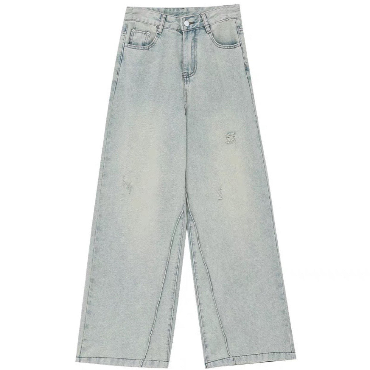 Vintage Light Blue Straight Baggy Jeans