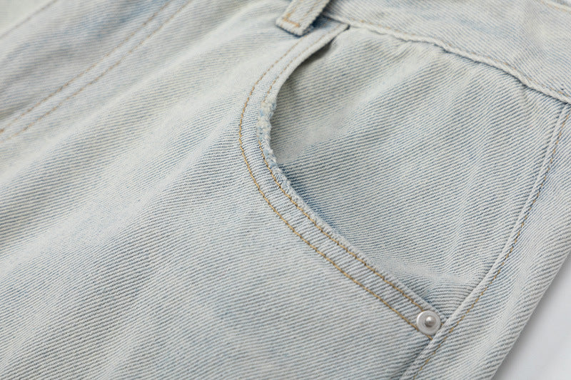 Multi Pockets Vintage Baggy Cargo Jeans