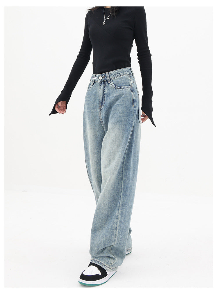Light Blue Wash Baggy Boyfriend Jeans