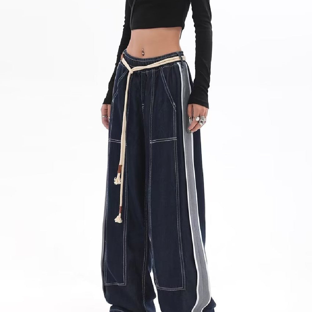 Contrast Stitch Vintage Baggy Jeans