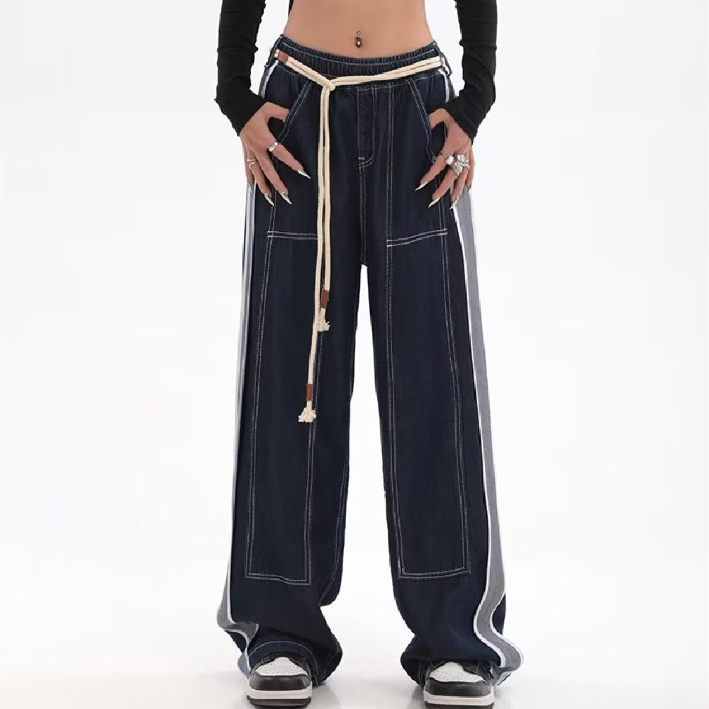 Contrast Stitch Vintage Baggy Jeans
