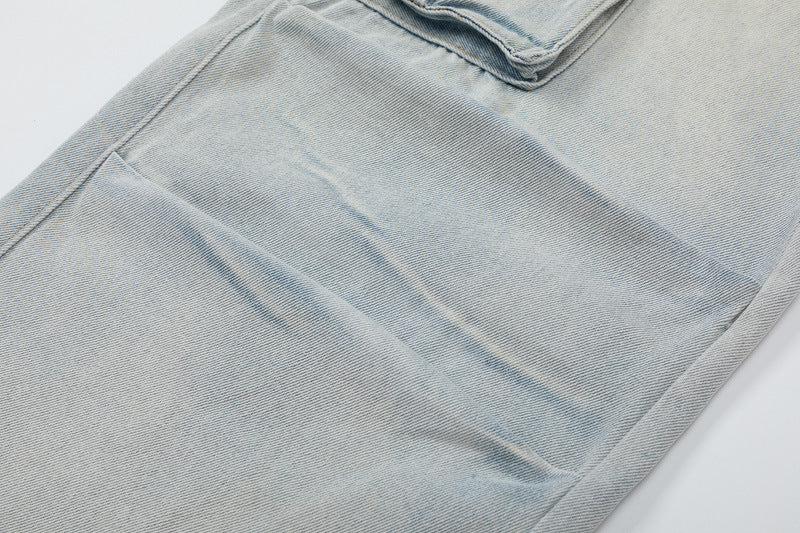 Multi Pockets Vintage Baggy Cargo Jeans