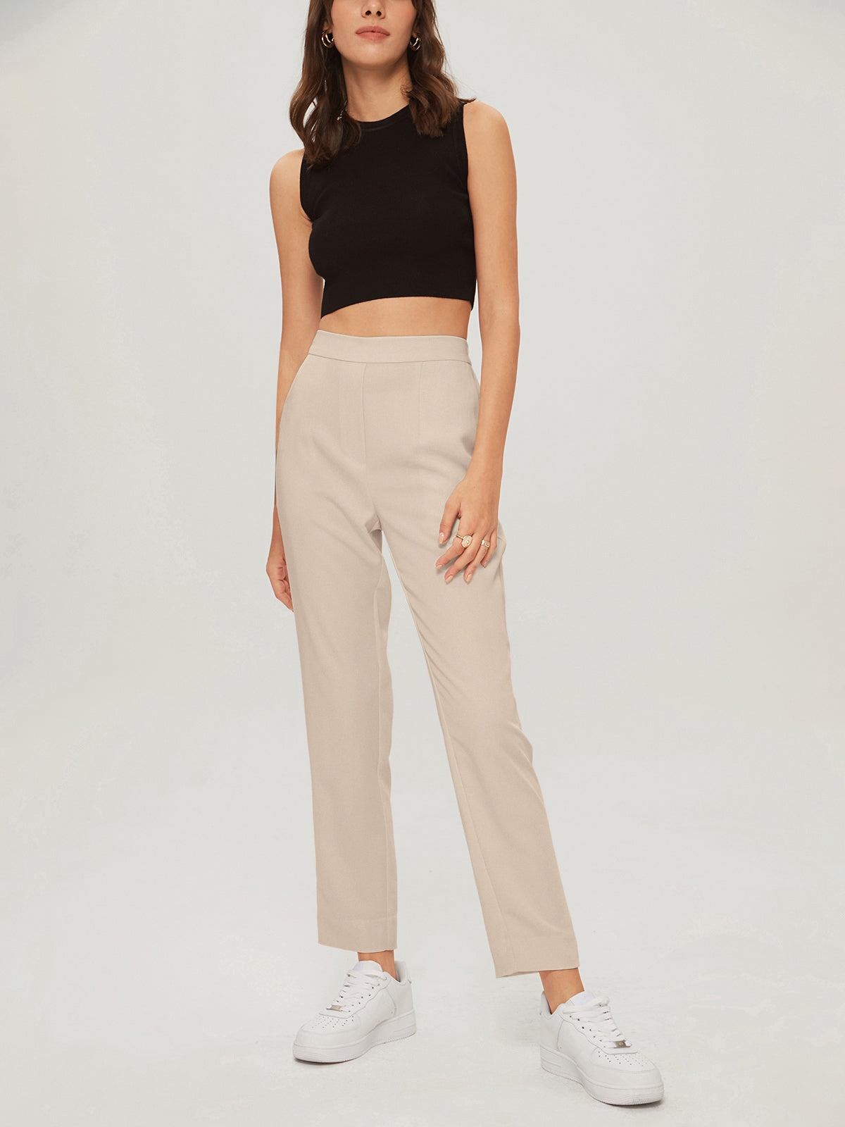 Everyday Cropped Slim Trousers