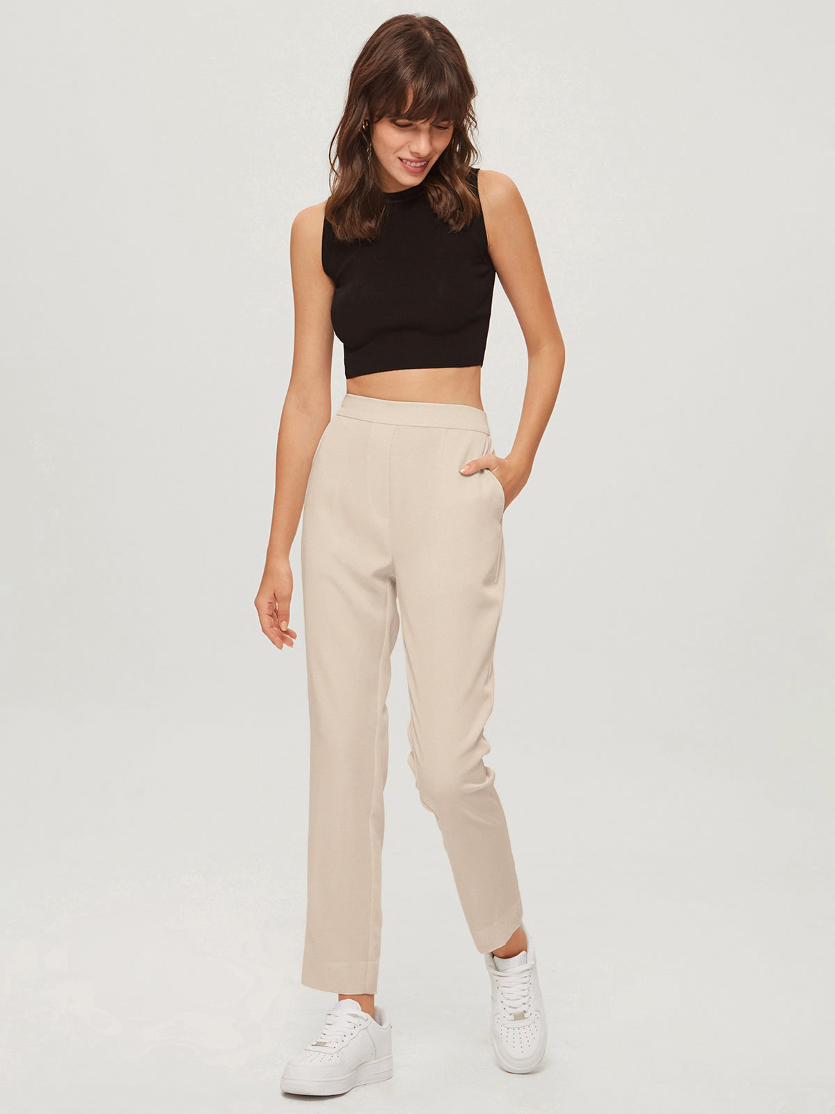 Everyday Cropped Slim Trousers