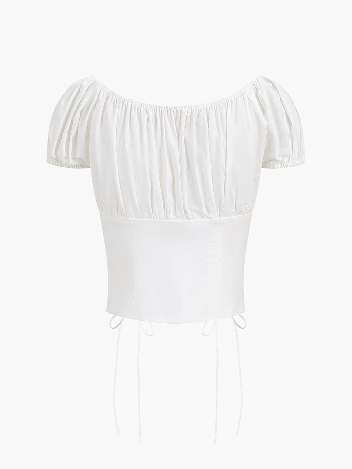 Cowgirl Aesthetics Drawstring Corset Crop Top