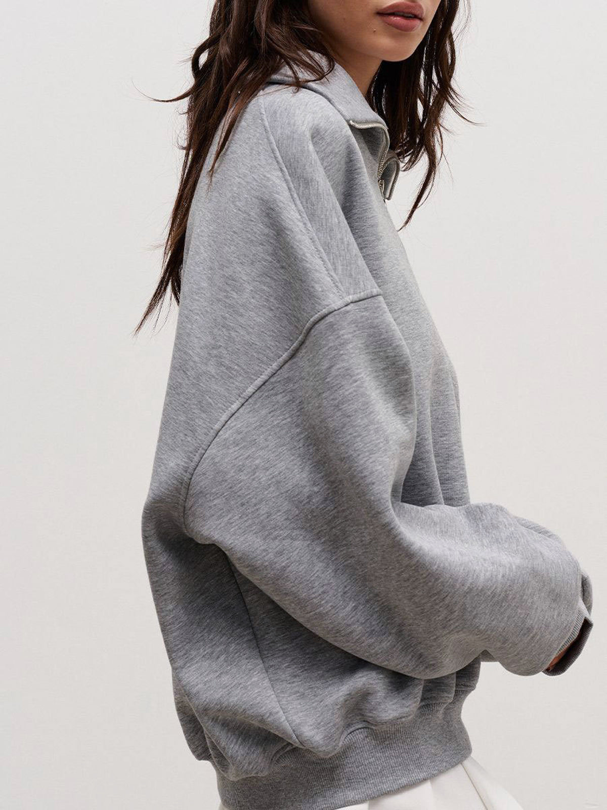 The Way To Go Zippered Sweatshirt