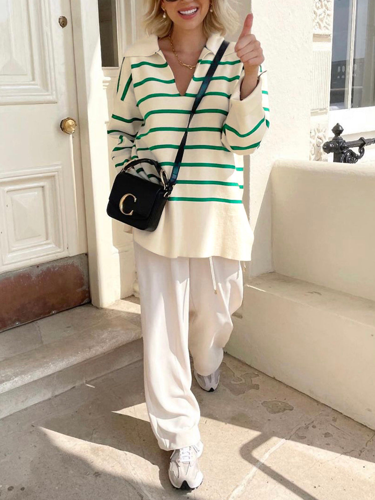 Paris In Spring Stripe Sweater