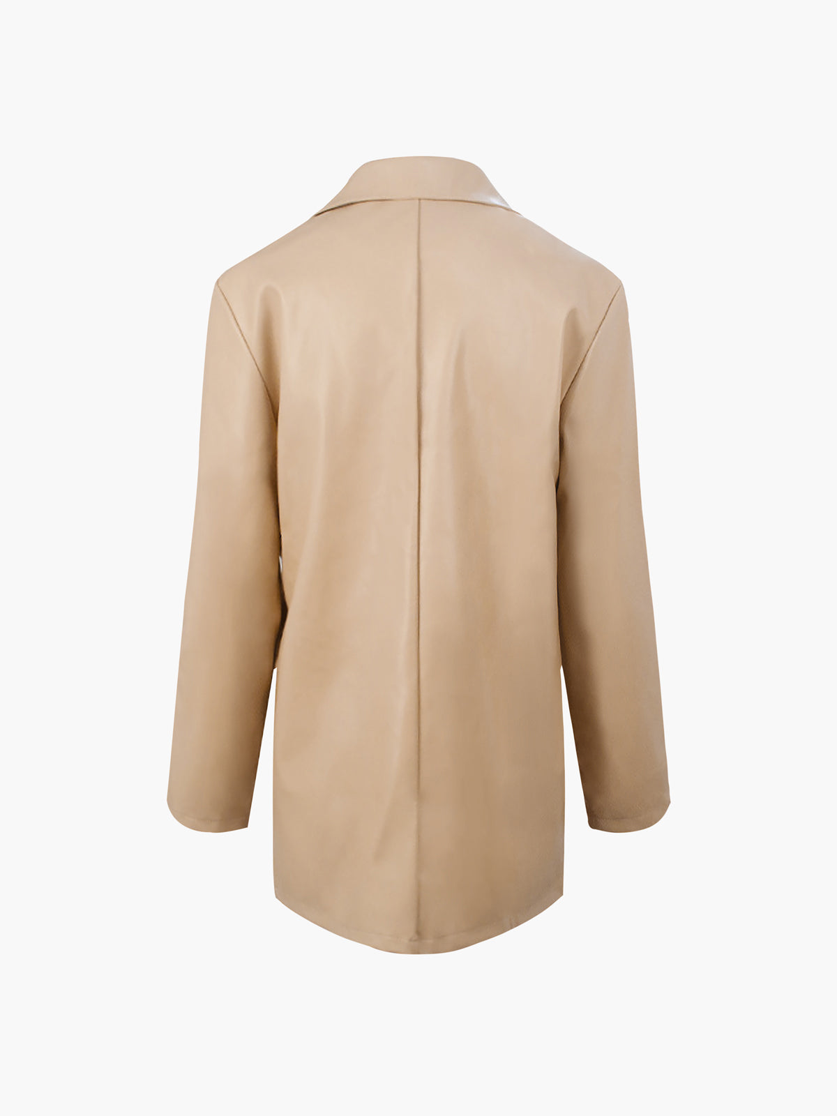 Faux Leather Structured Jacket