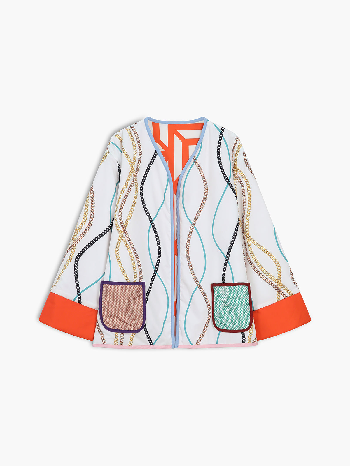 Fantasy World Double Sided Patchwork Coat