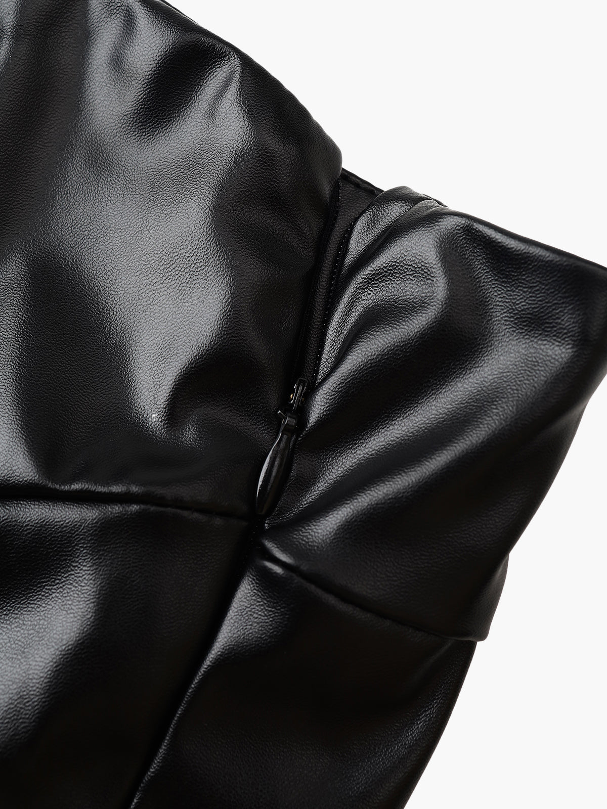 Leather Tube Crop Top