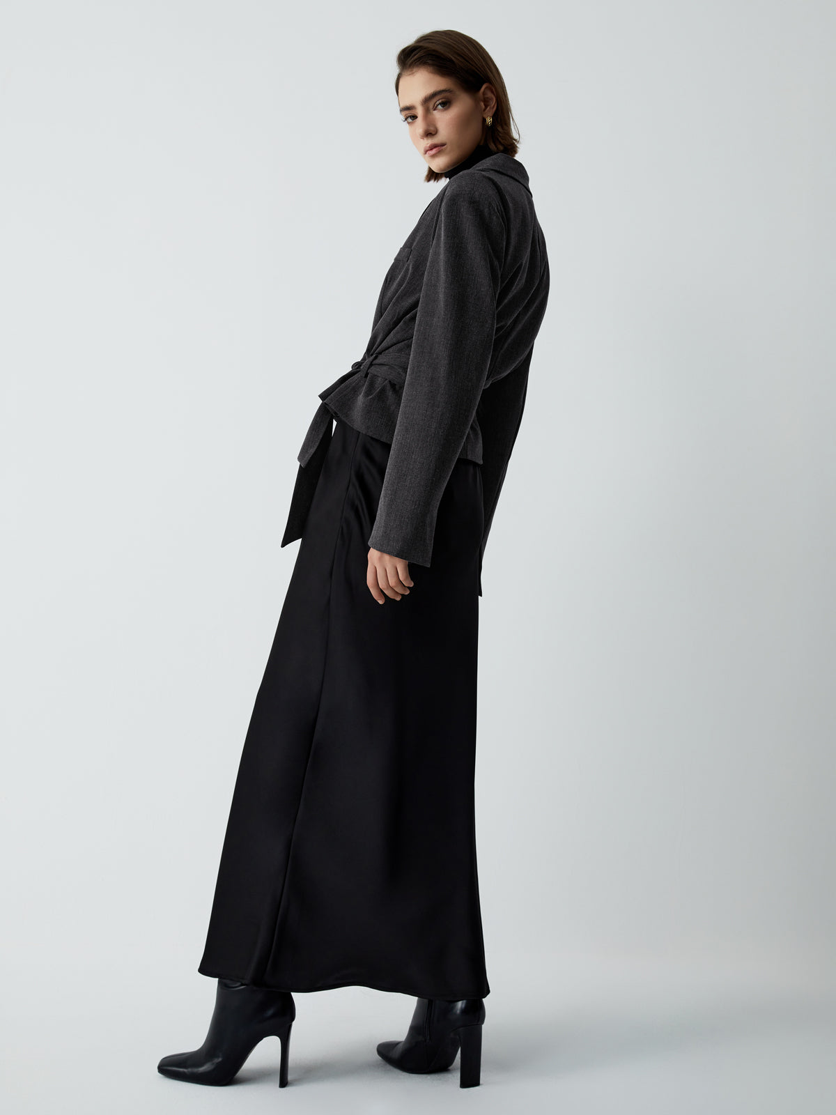 First Choice Belted Crop Blazer