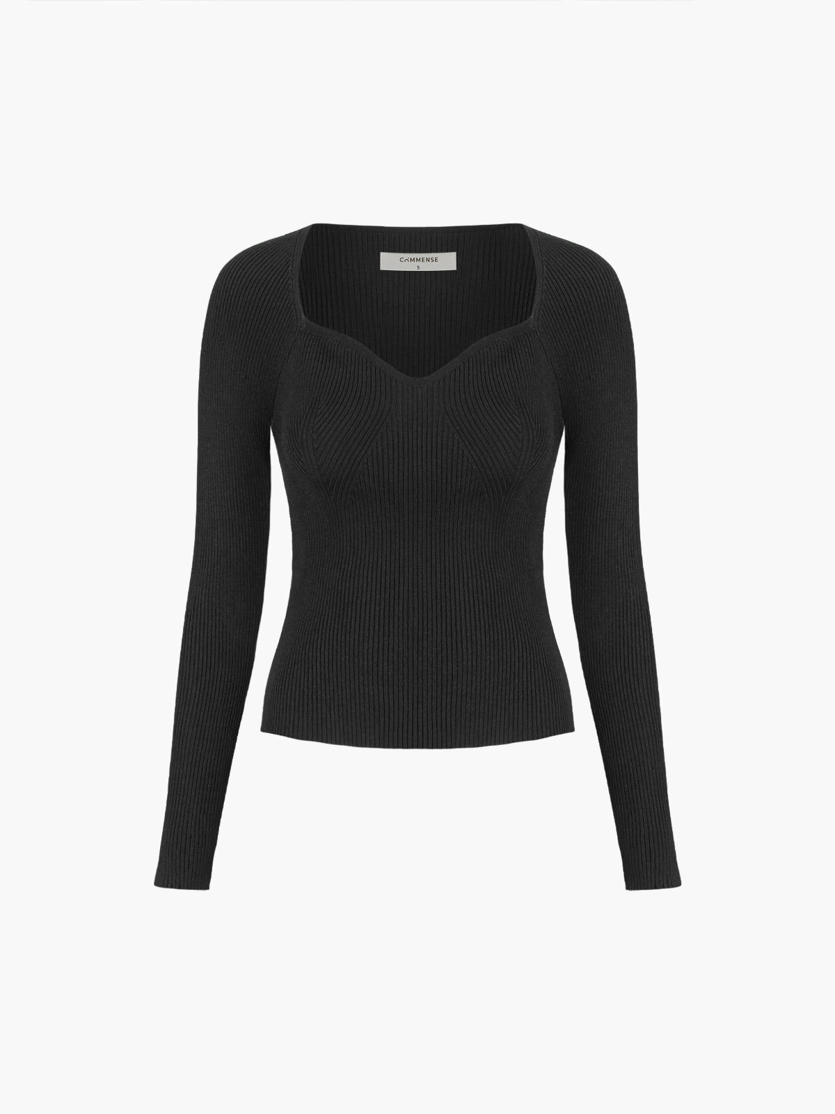 Sweetheart Long Sleeve Knit Top