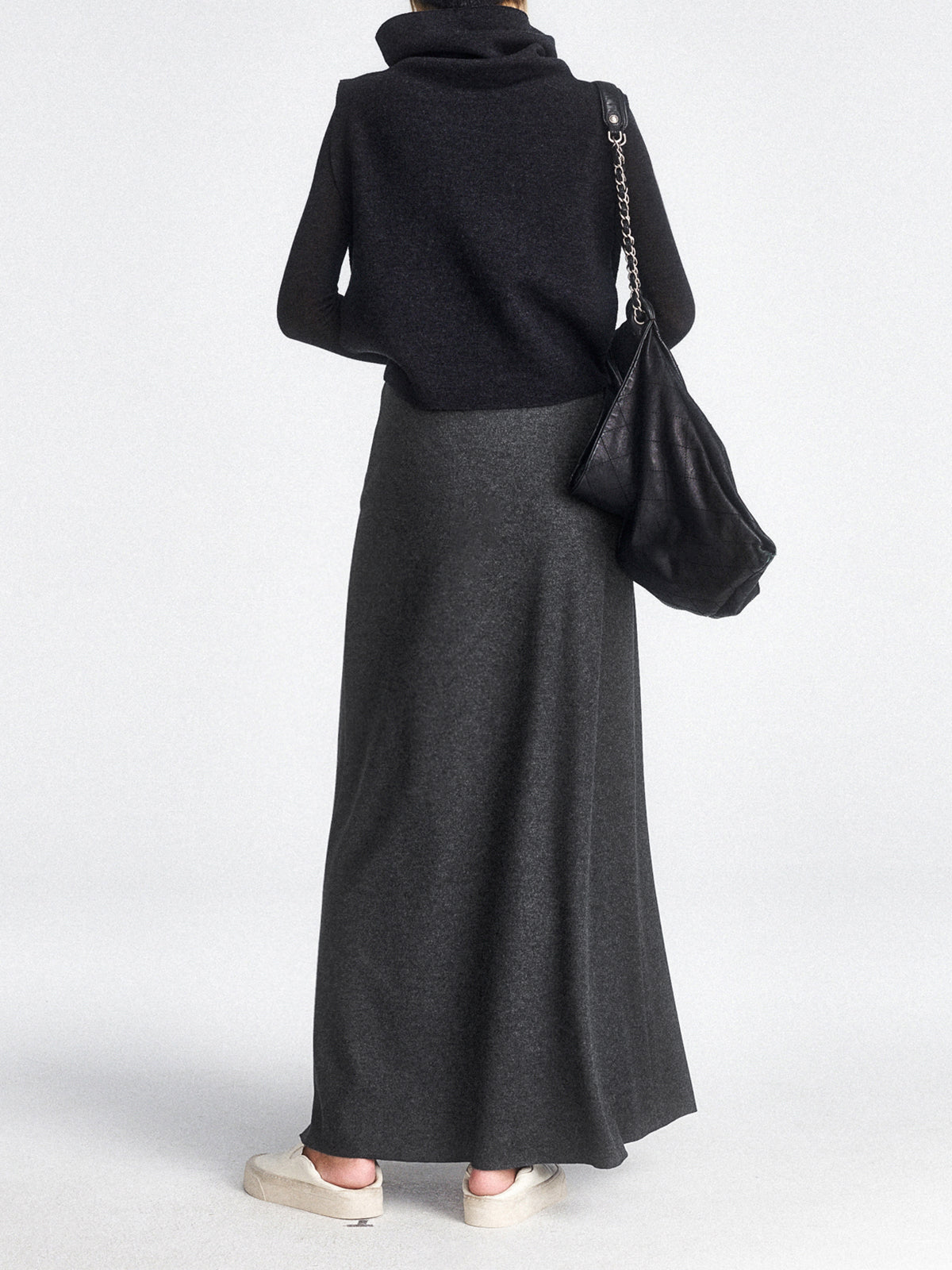 High Waist Flowy Maxi Skirt