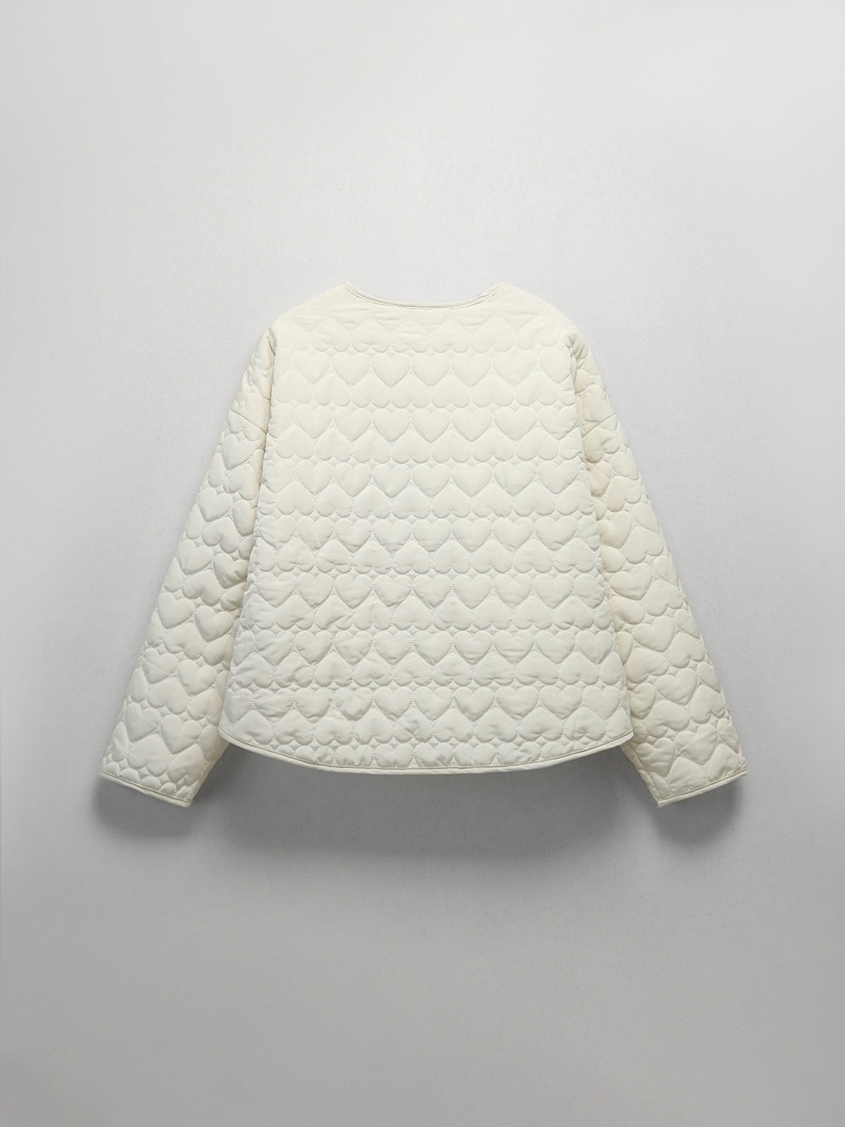 Heart Quilted Double Pocket Coat