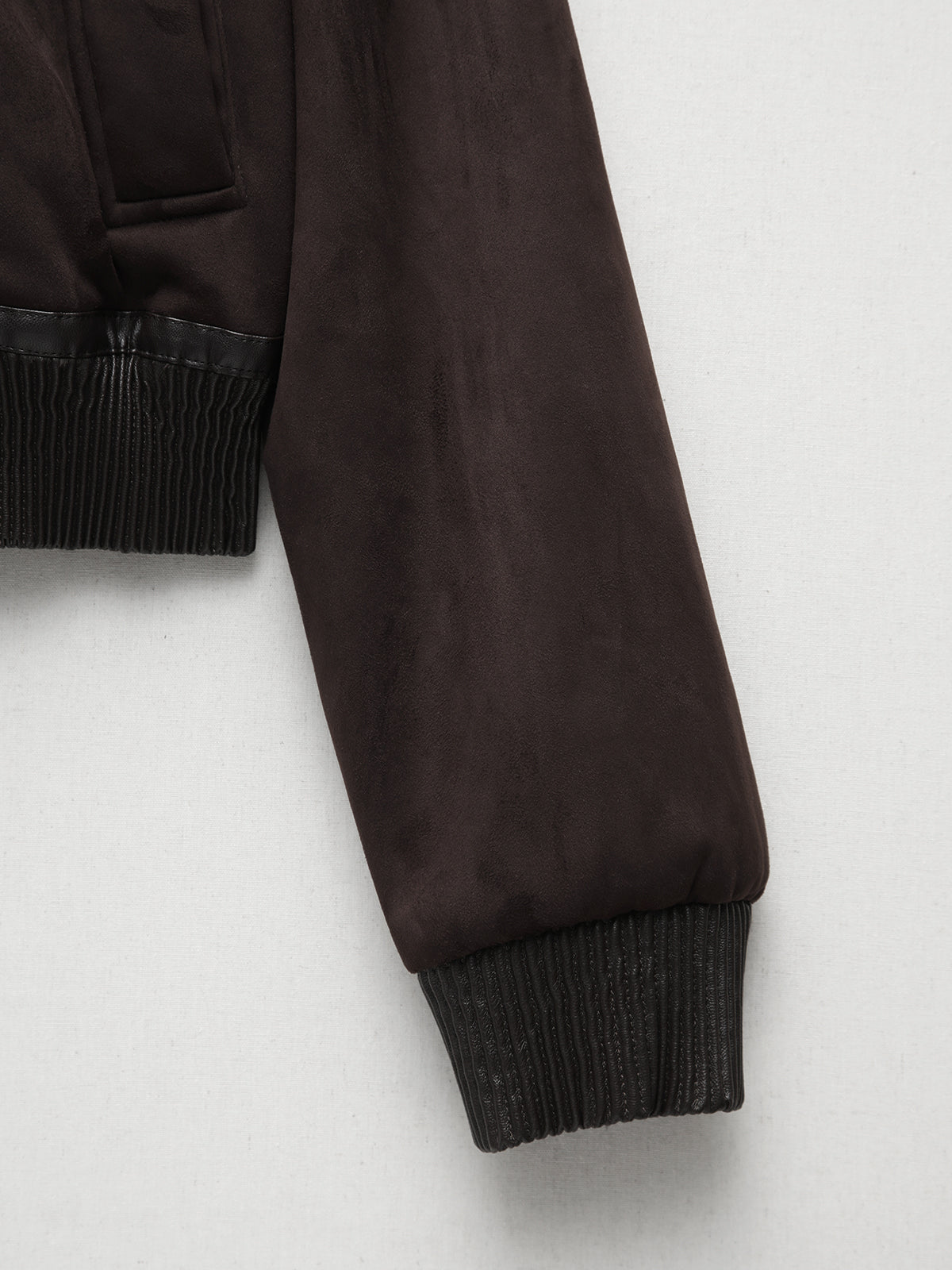 Furry Collar Double Pocket Biker Jacket
