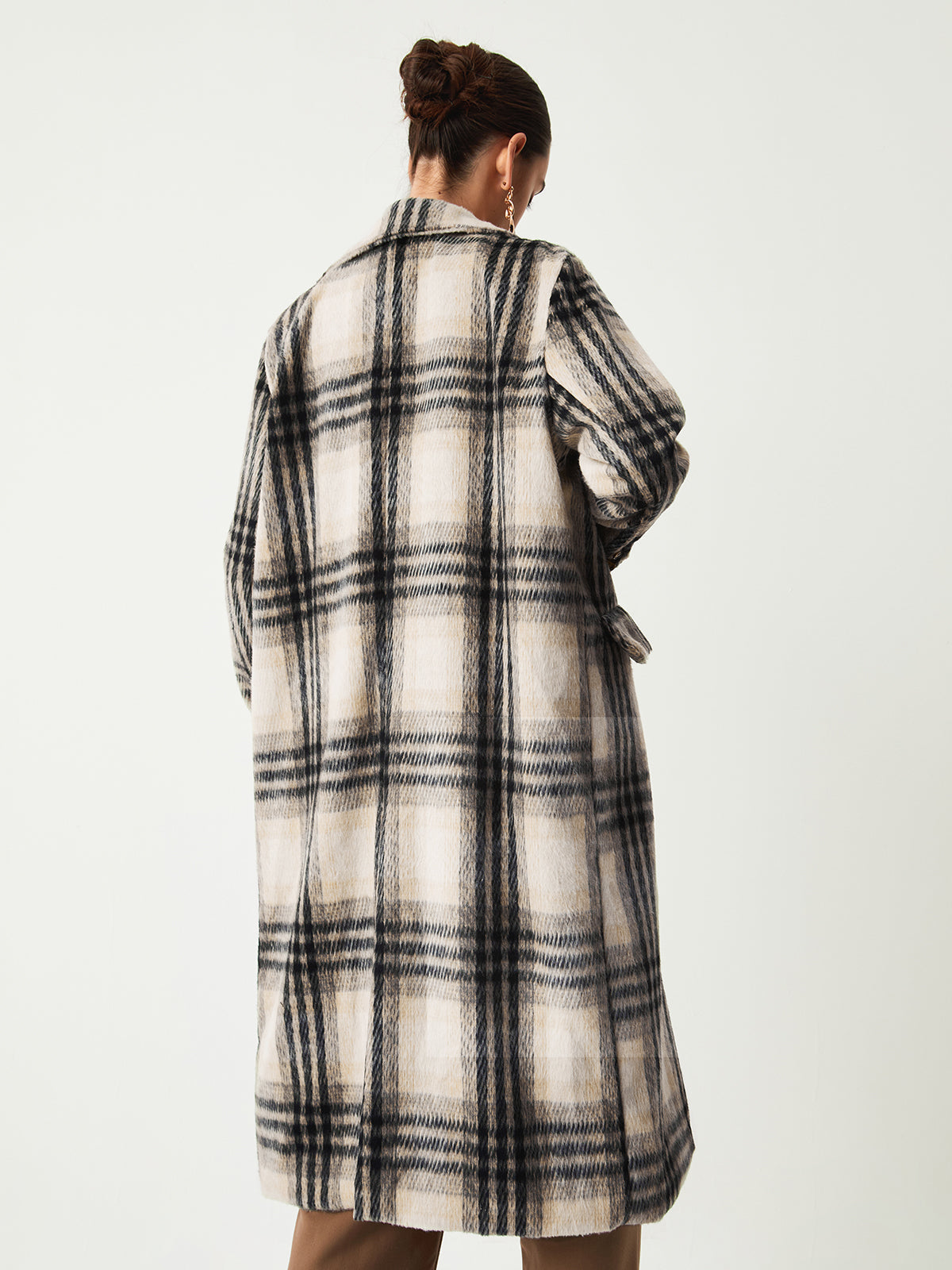Glen Check Longline Coat