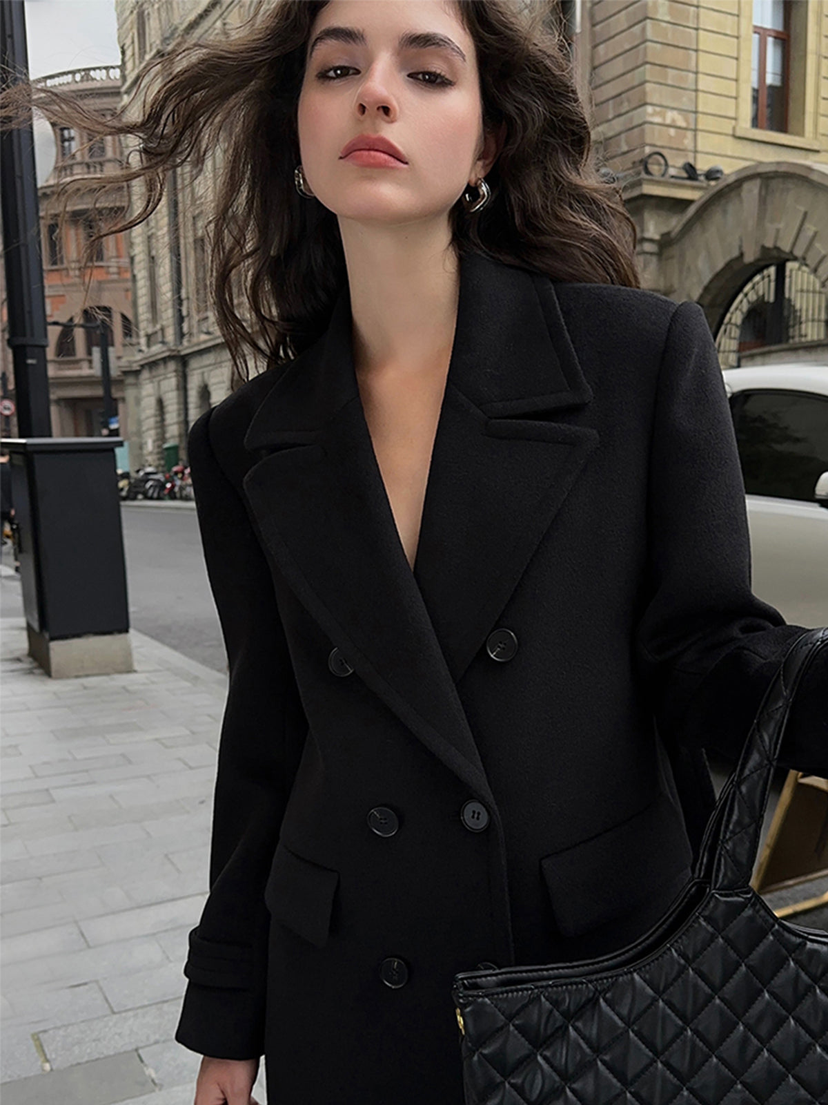 Tweed Wool Coat