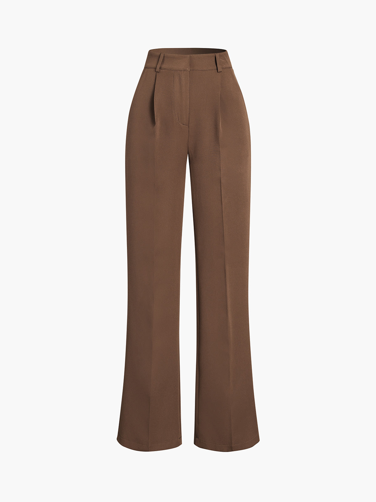 Caramel Pockets Straight Leg Dress Pants