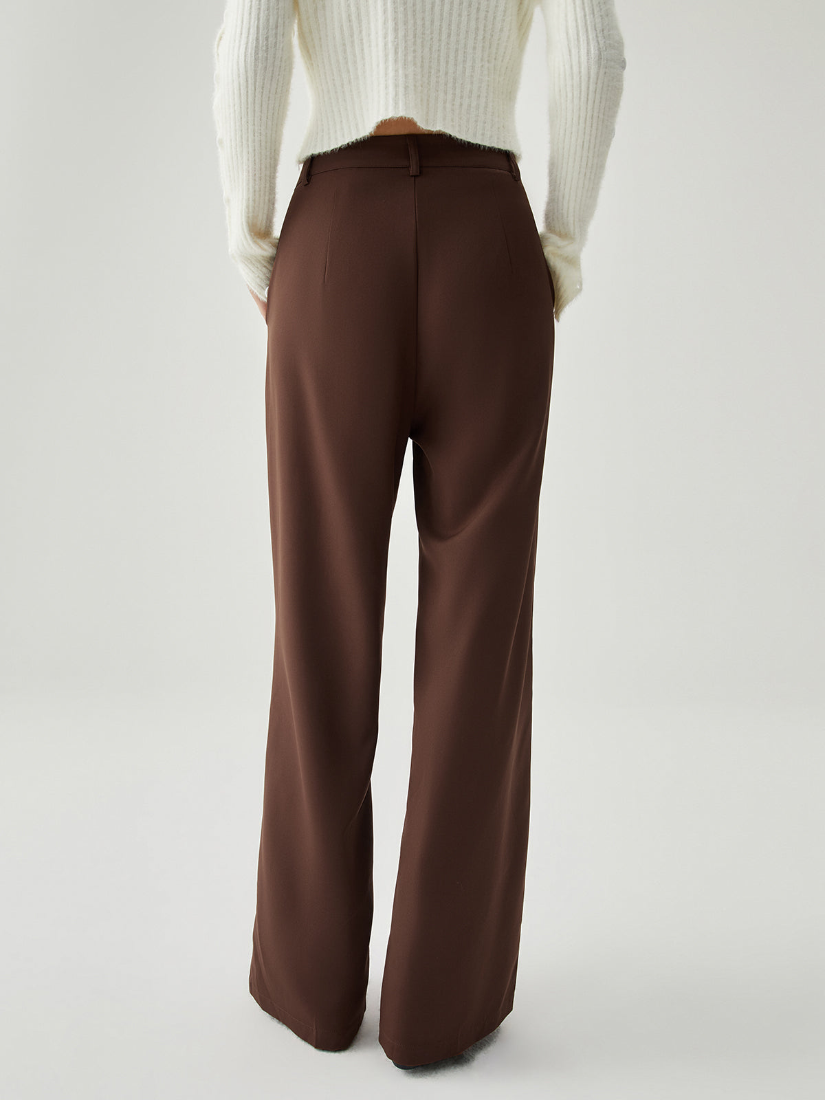 Straight Leg Pleated Dress Pants