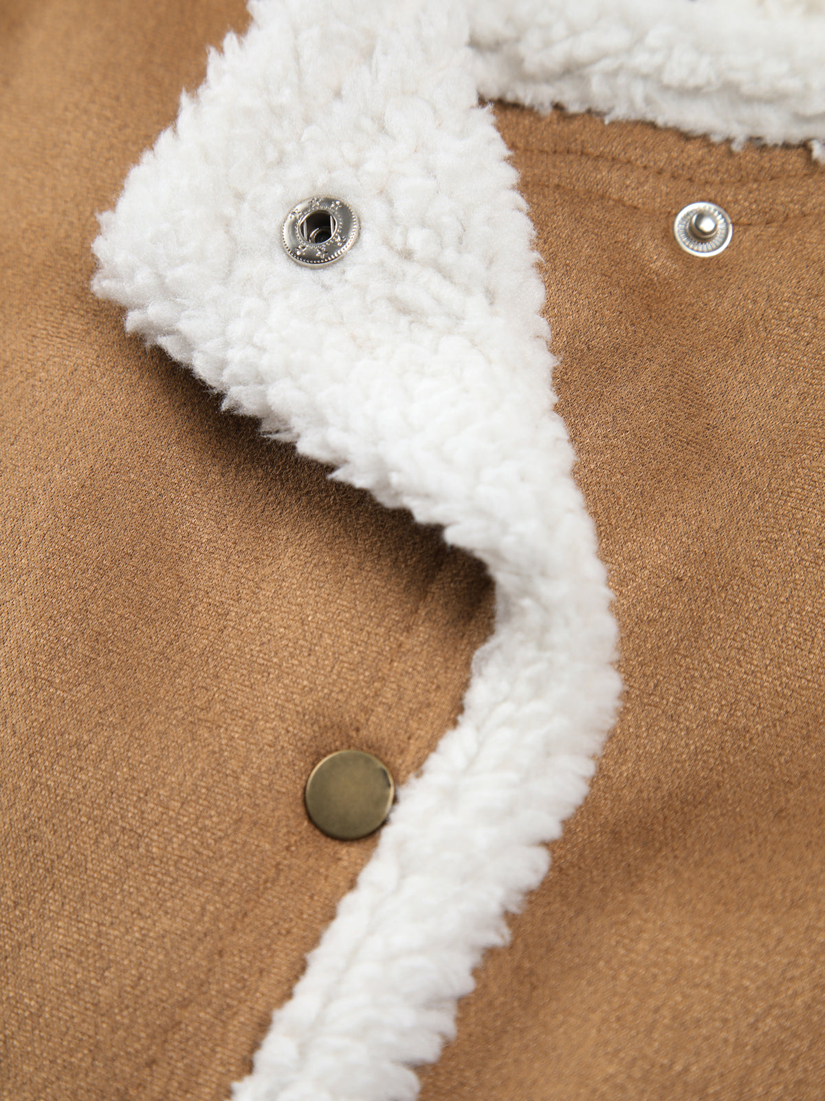Sherpa Lined Shearling Contrast Trim Pocket Vest