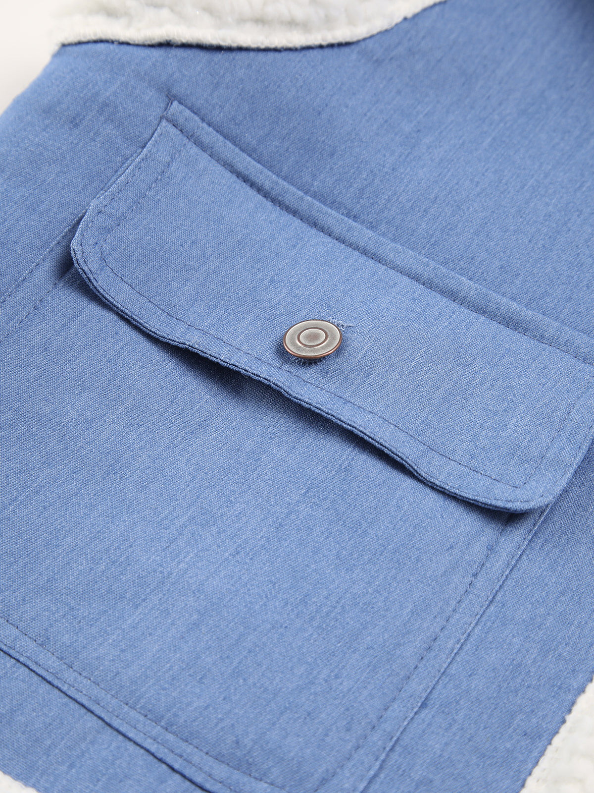 Sherpa Lined Denim Vest