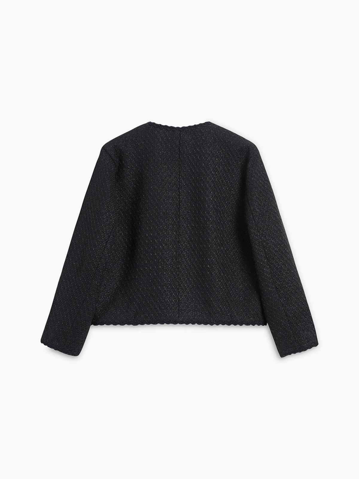 Tweed Metallic Button Pocket Jacket
