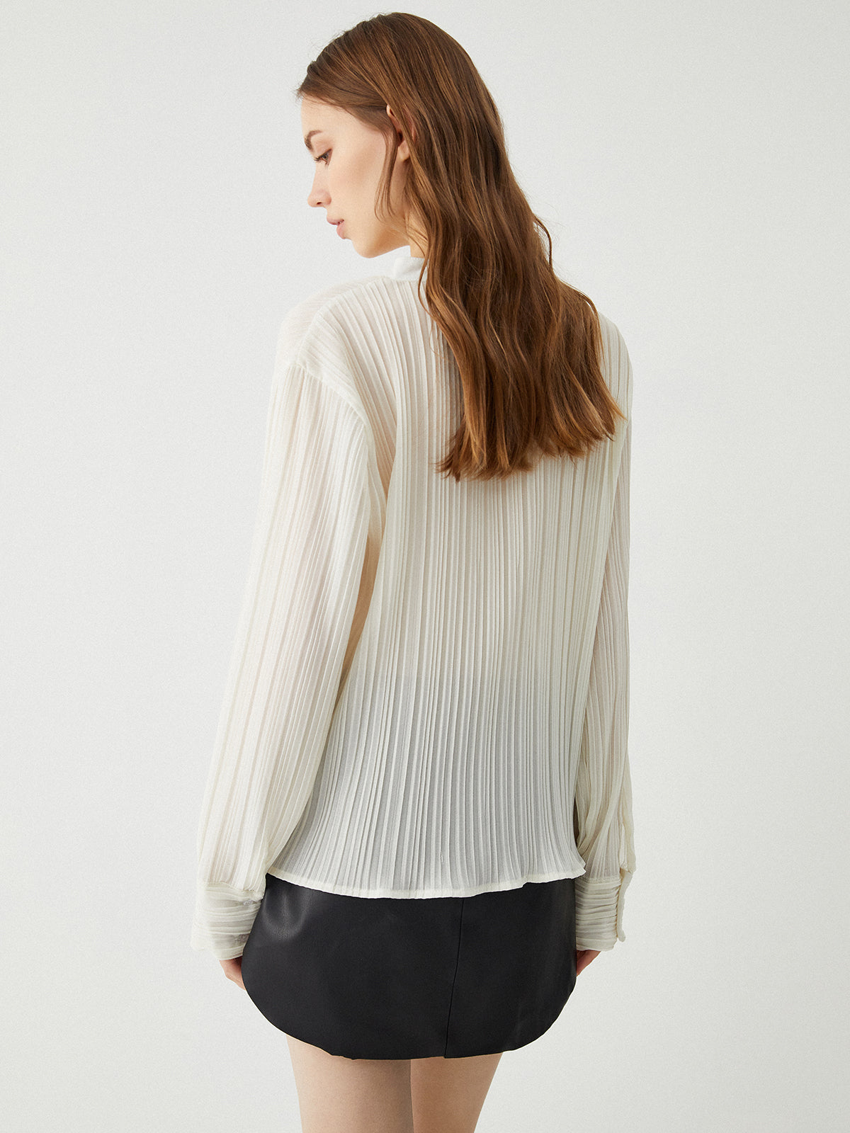 Button Up V-neck Shirt