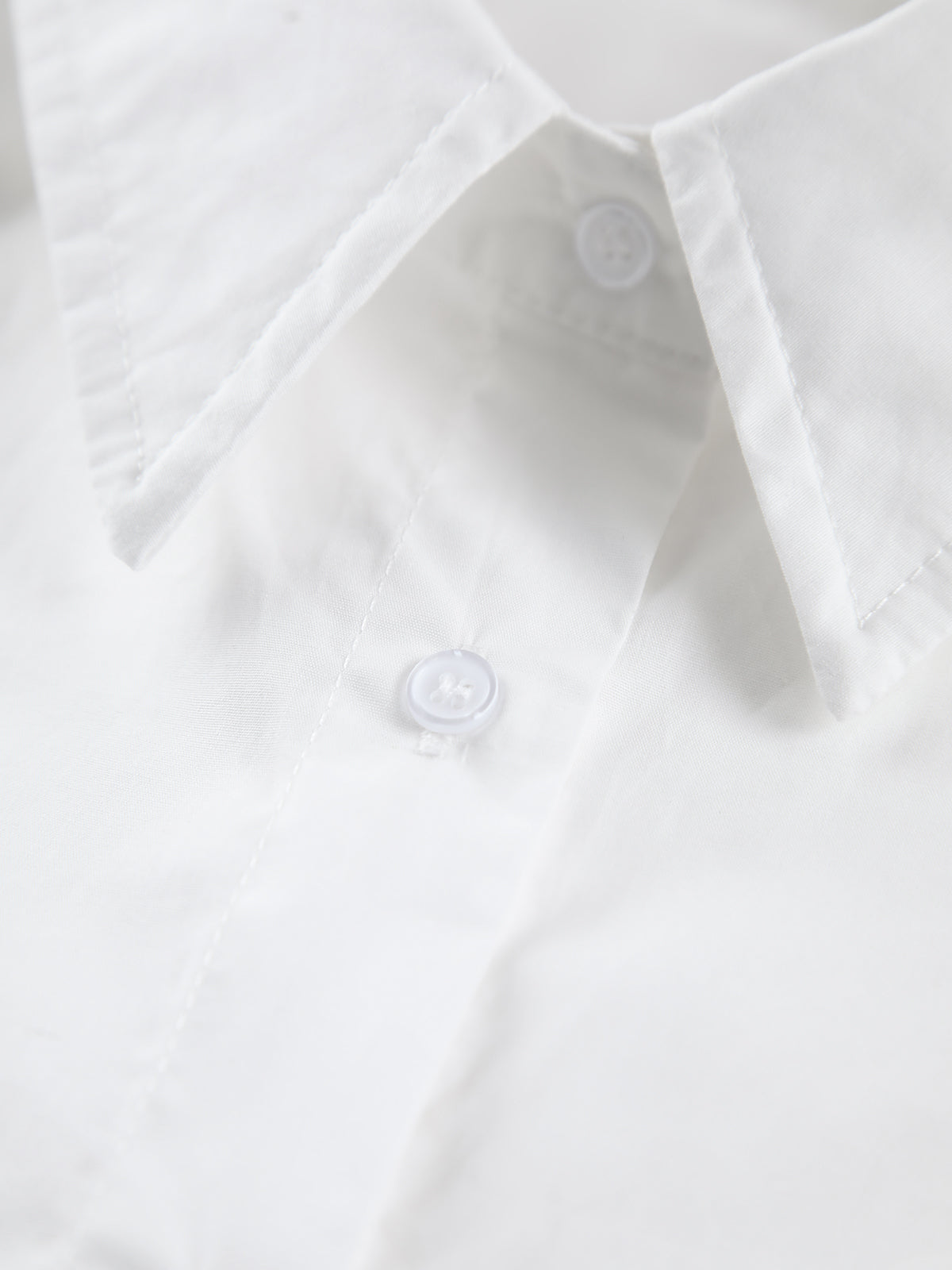 Cotton Blends Knotted Long Sleeve Shirt