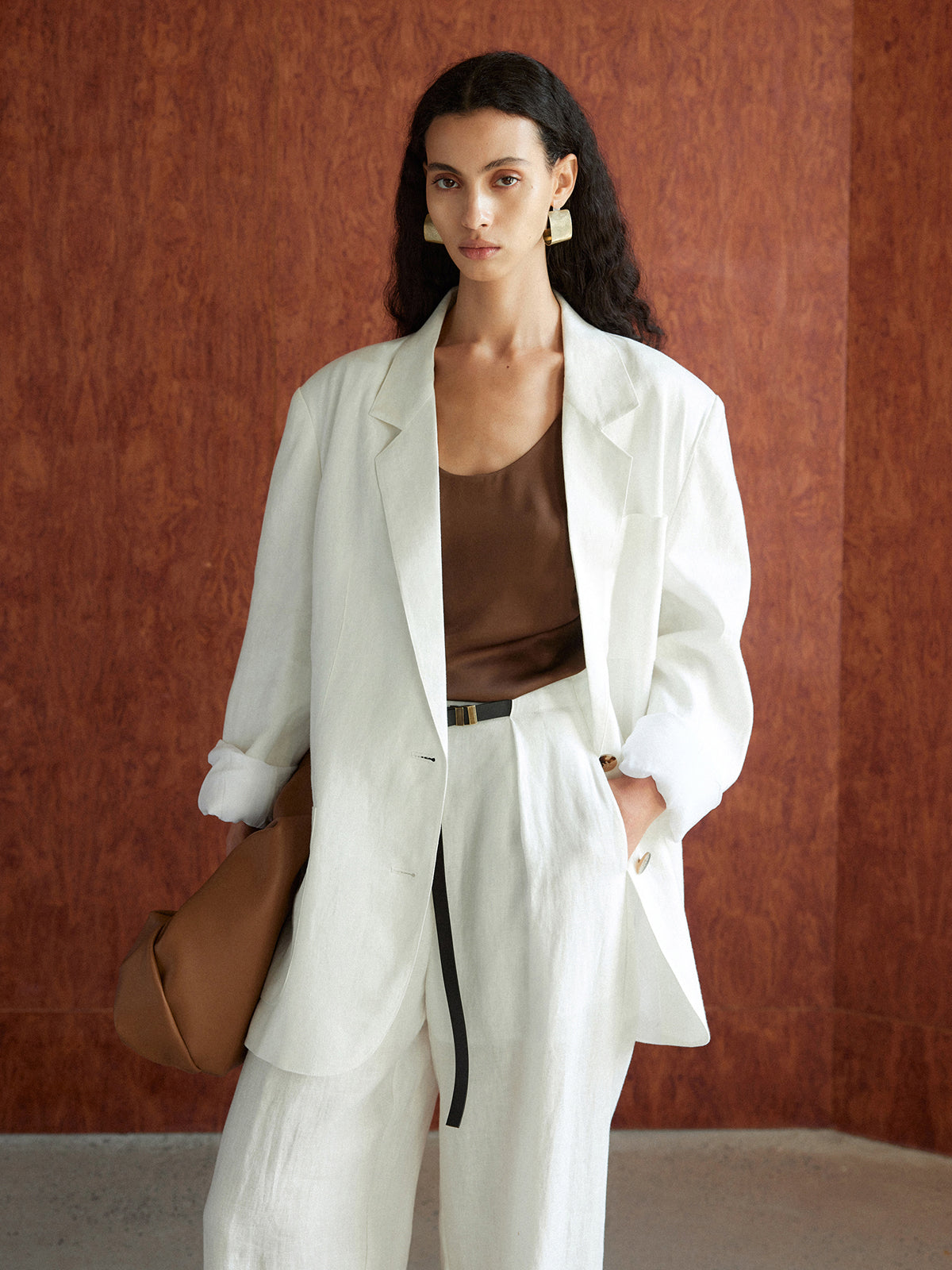 Cotton & Linen Oversized Blazer