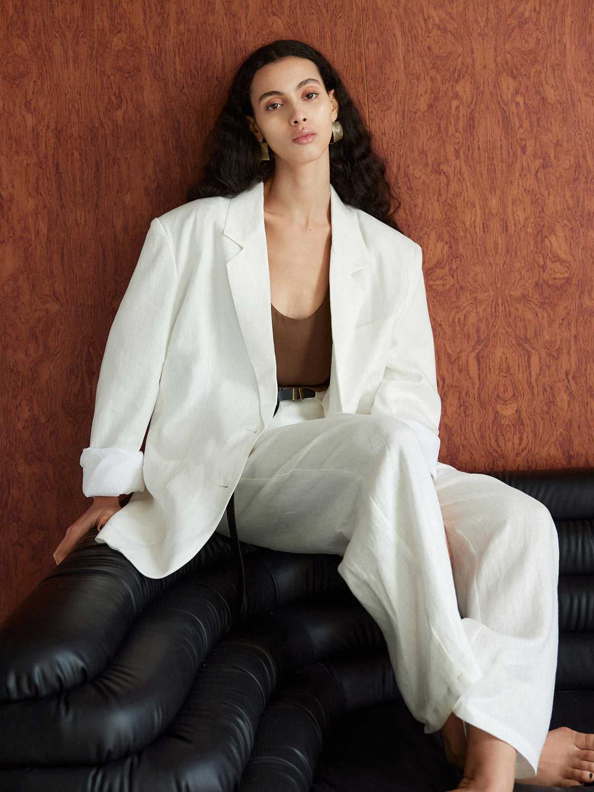 Cotton & Linen Oversized Blazer