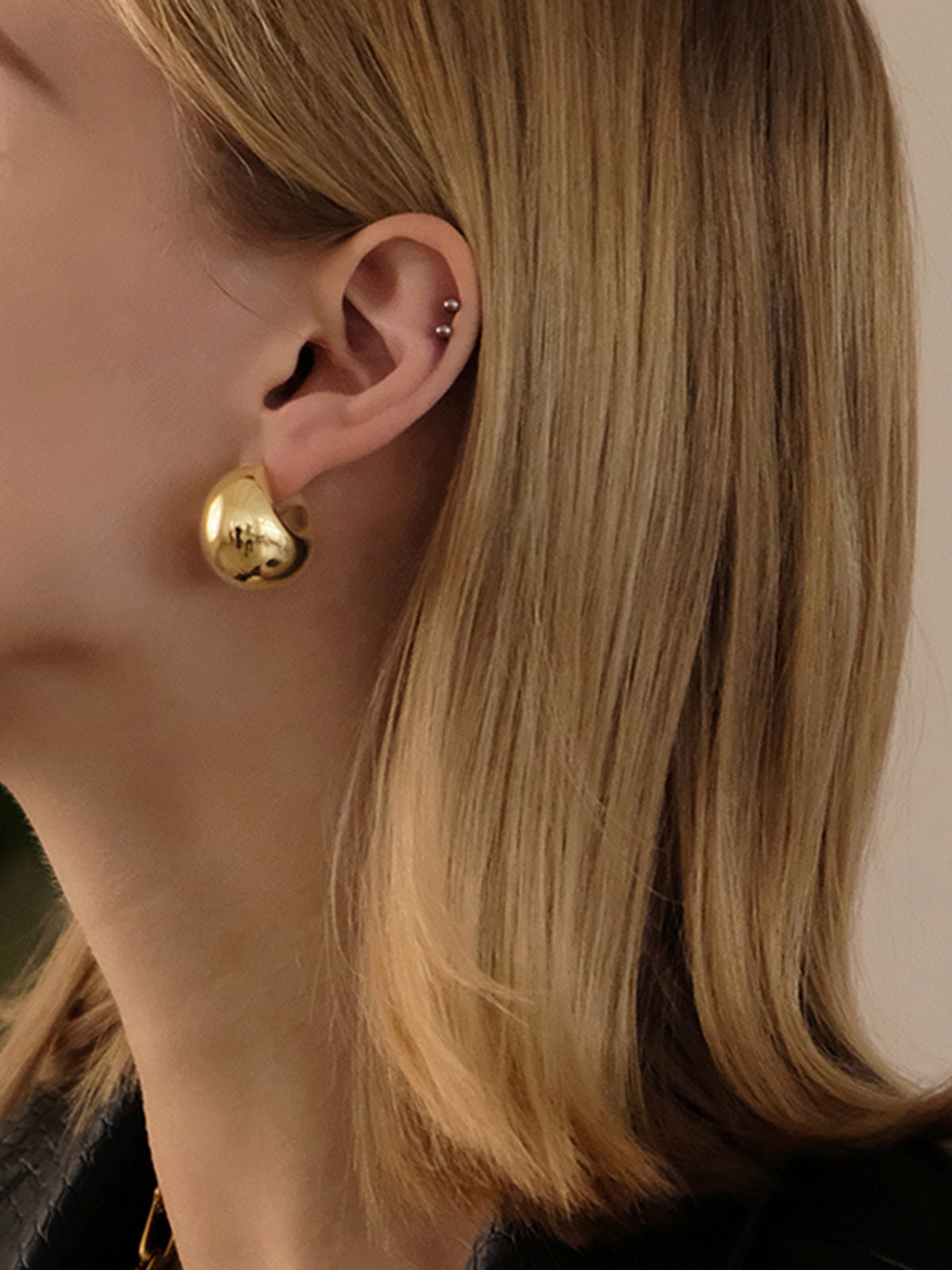 Golden Time Hoop Earrings