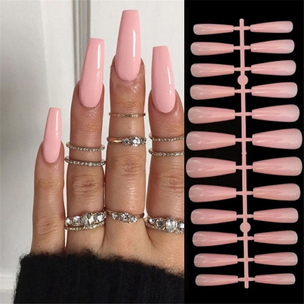 Simple French Wearable Fake Nails