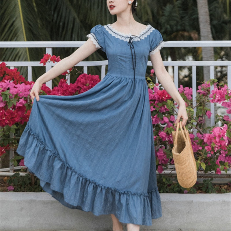 Summer Cottage Style Women Dress