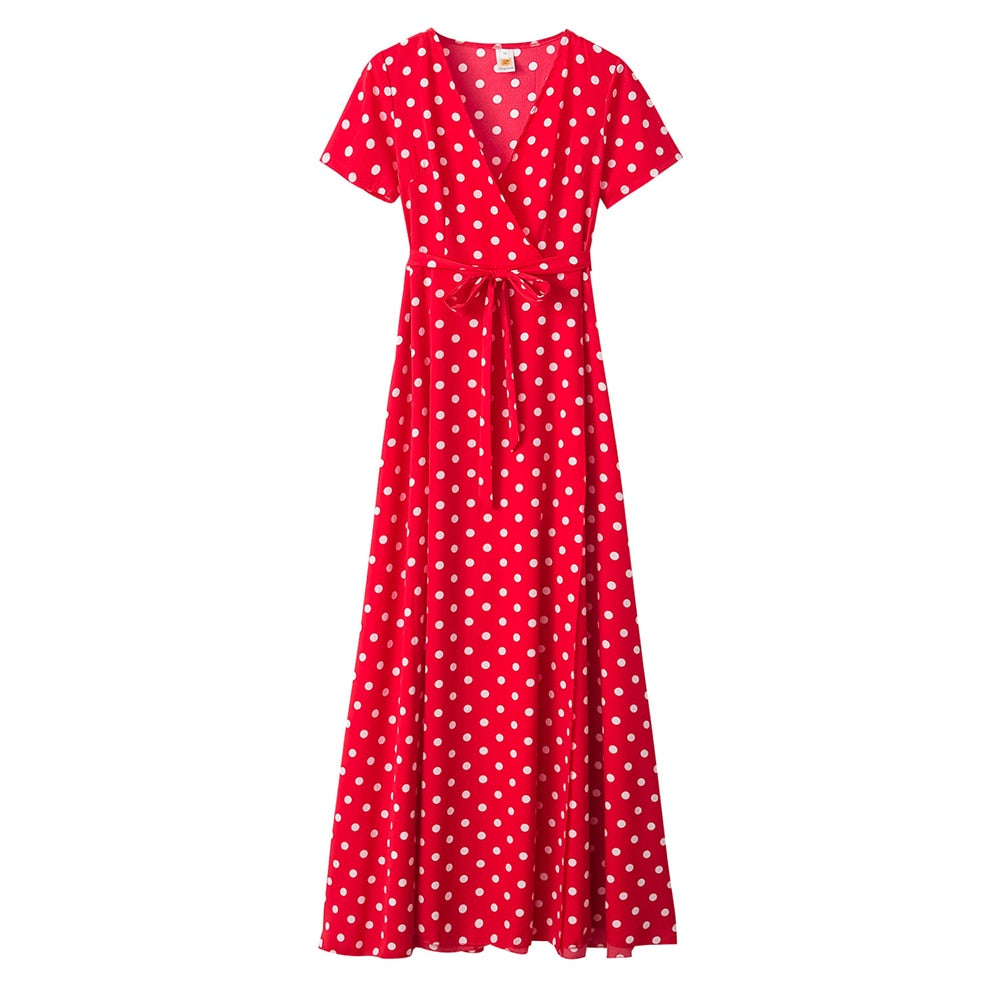 Summer Ladies Long Split Dress