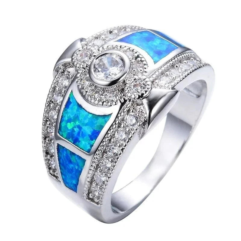 The Delphine Crystal Ring - Multiple Colors