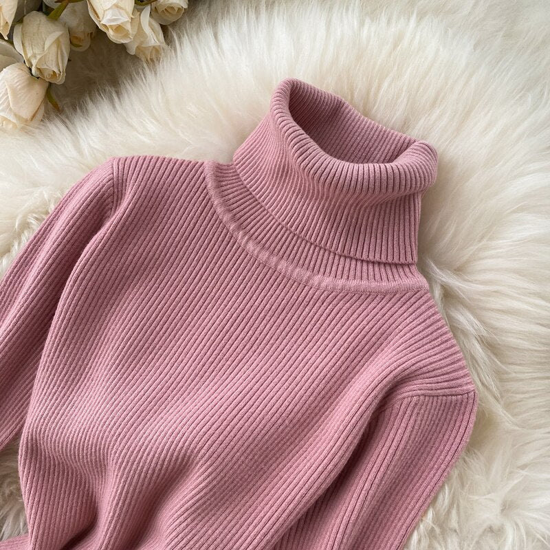 Korean Fashion Casual Solid Women Midi Bodycon Dress