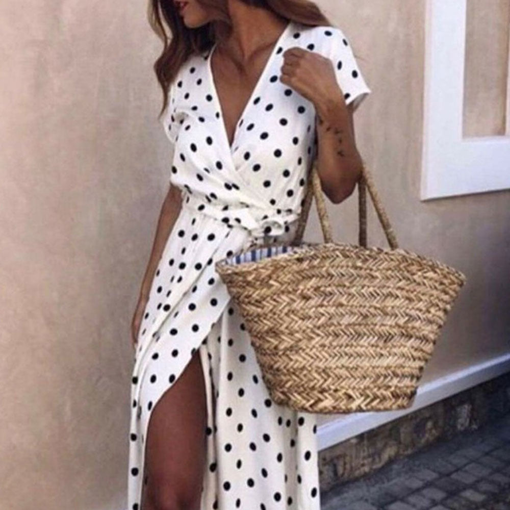 Summer Ladies Long Split Dress