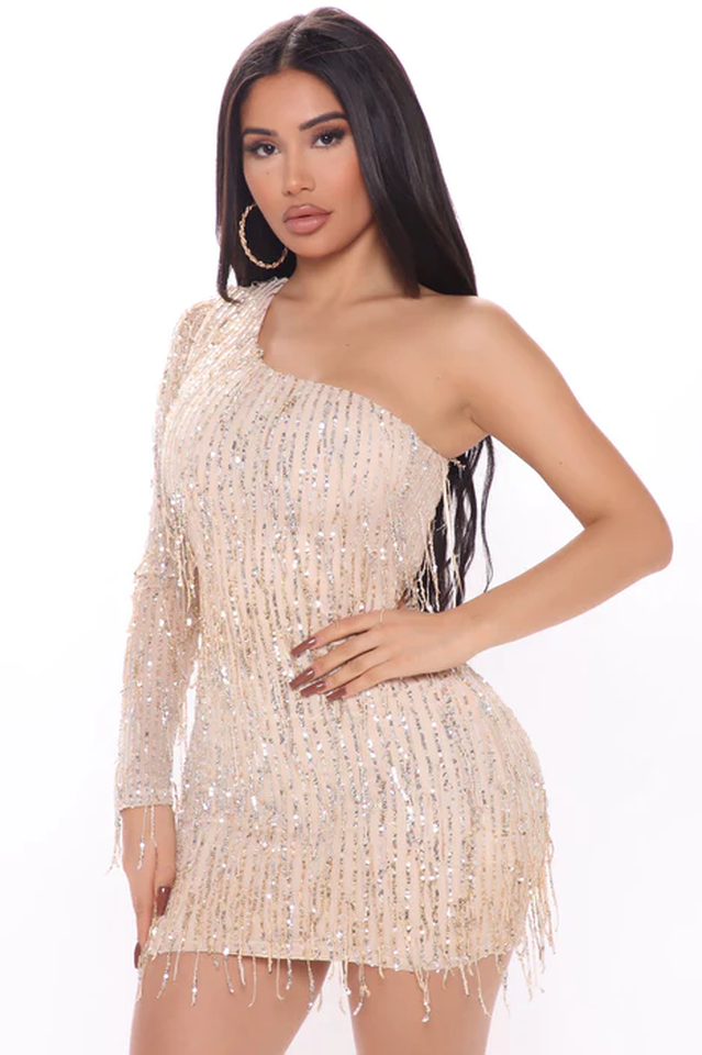 No Strings Attached Sequin Mini Dress
